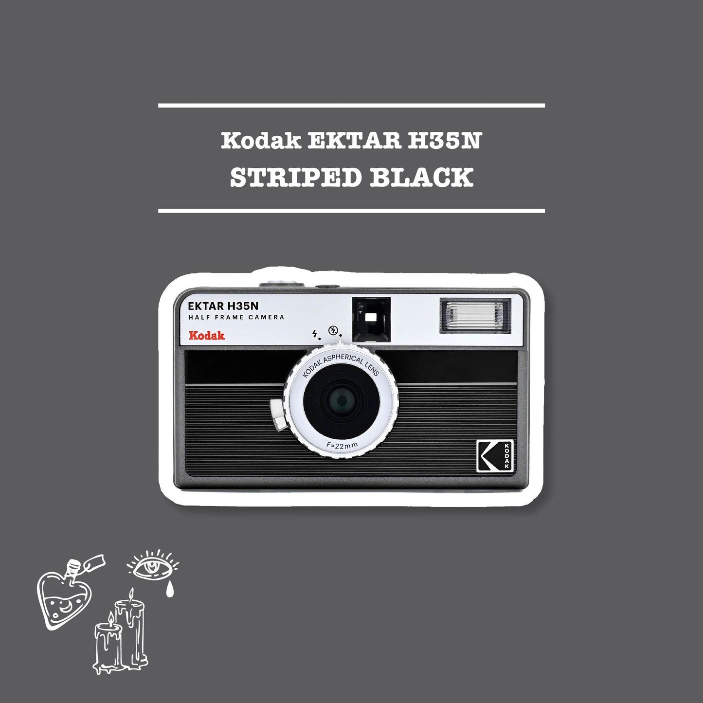 Kodak EKTAR H35N ストライプトブラック