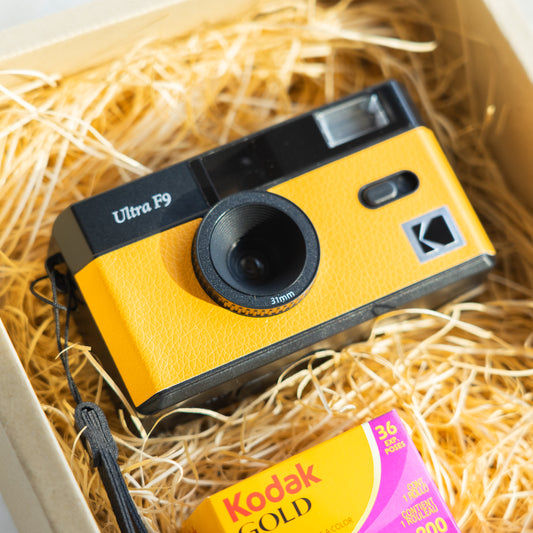 【ギフトセット】 Kodak Ultra F9 フィルムカメラ イエローxブラック